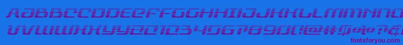 rangepaladingradital-Schriftart – Violette Schriften auf blauem Hintergrund