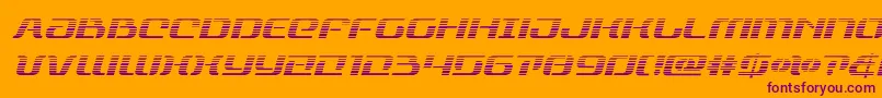 rangepaladingradital Font – Purple Fonts on Orange Background