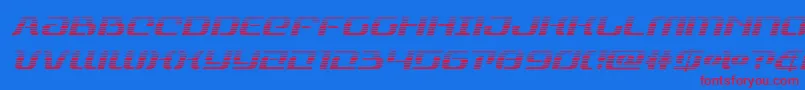 rangepaladingradital Font – Red Fonts on Blue Background