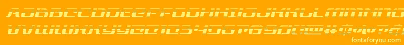 rangepaladingradital Font – Yellow Fonts on Orange Background