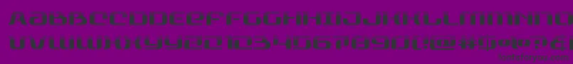 フォントrangepaladinhalf – 紫の背景に黒い文字