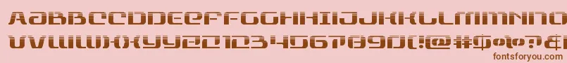 rangepaladinhalf Font – Brown Fonts on Pink Background