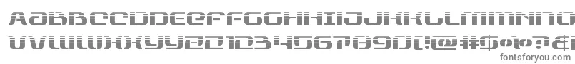 フォントrangepaladinhalf – 白い背景に灰色の文字