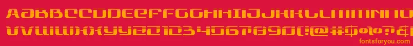 rangepaladinhalf Font – Orange Fonts on Red Background