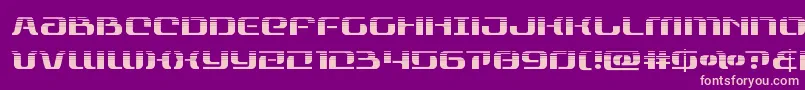 rangepaladinhalf Font – Pink Fonts on Purple Background