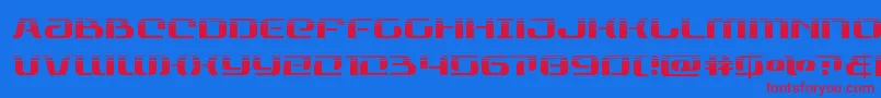 rangepaladinhalf Font – Red Fonts on Blue Background