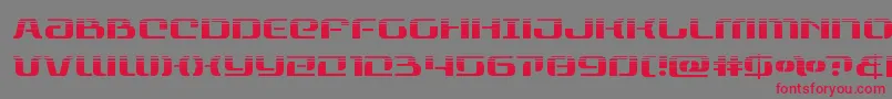 rangepaladinhalf Font – Red Fonts on Gray Background