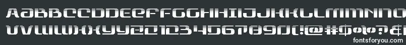 rangepaladinhalf Font – White Fonts on Black Background
