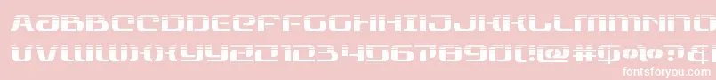 rangepaladinhalf Font – White Fonts on Pink Background