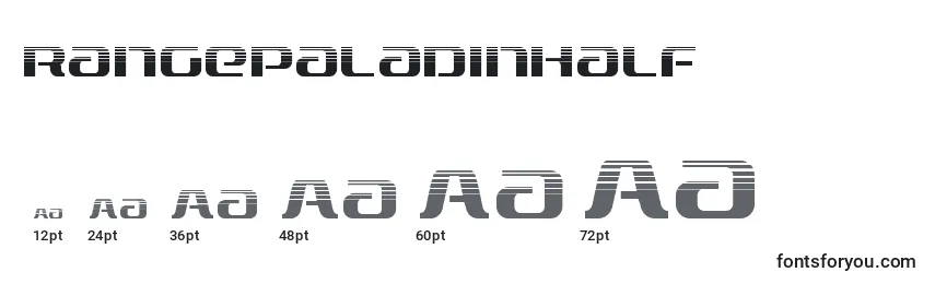 Rangepaladinhalf Font Sizes