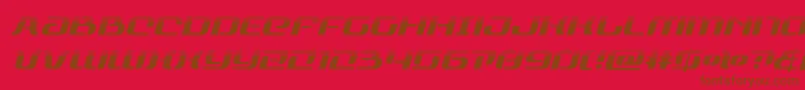 rangepaladinhalfital-fontti – ruskeat fontit punaisella taustalla