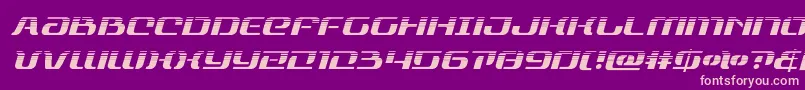 rangepaladinhalfital Font – Pink Fonts on Purple Background