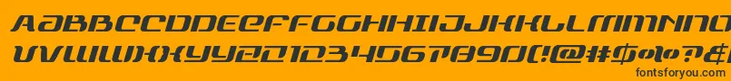 rangepaladinital Font – Black Fonts on Orange Background