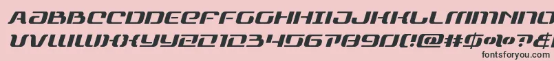 Czcionka rangepaladinital – czarne czcionki na różowym tle
