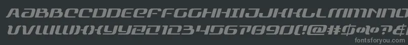 Czcionka rangepaladinital – szare czcionki na czarnym tle