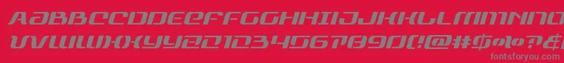 Шрифт rangepaladinital – серые шрифты на красном фоне