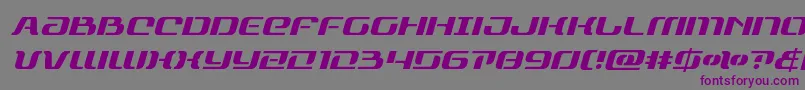 rangepaladinital-Schriftart – Violette Schriften auf grauem Hintergrund