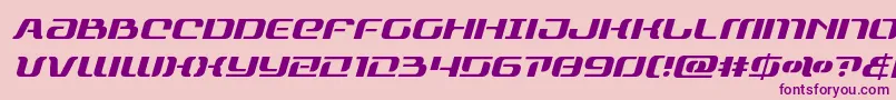 Czcionka rangepaladinital – fioletowe czcionki na różowym tle