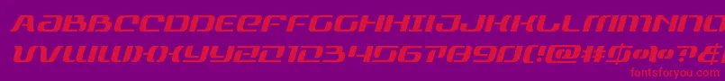 rangepaladinital Font – Red Fonts on Purple Background