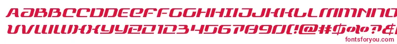 rangepaladinital Font – Red Fonts on White Background