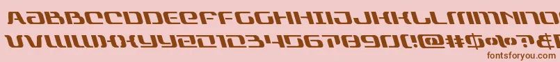 Шрифт rangepaladinleft – коричневые шрифты на розовом фоне