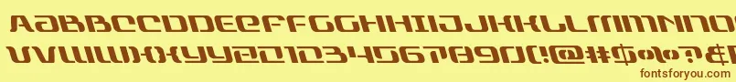 Шрифт rangepaladinleft – коричневые шрифты на жёлтом фоне