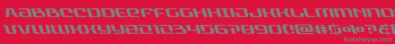 rangepaladinleft Font – Gray Fonts on Red Background