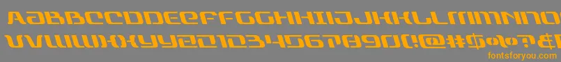 rangepaladinleft Font – Orange Fonts on Gray Background