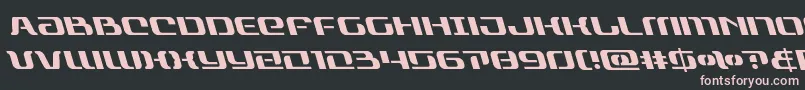 rangepaladinleft Font – Pink Fonts on Black Background