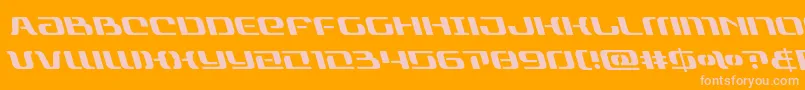 rangepaladinleft-Schriftart – Rosa Schriften auf orangefarbenem Hintergrund