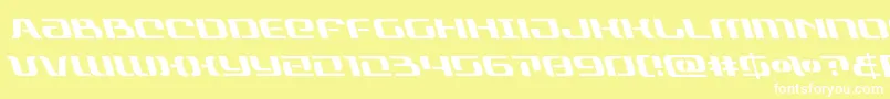rangepaladinleft Font – White Fonts on Yellow Background