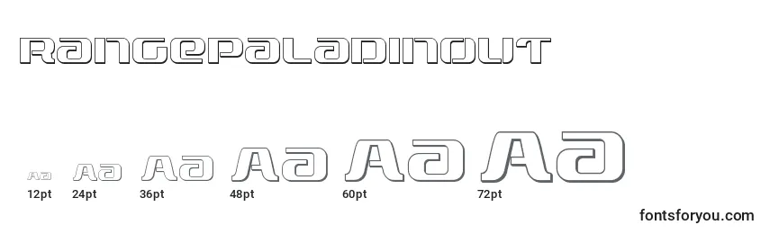 Размеры шрифта Rangepaladinout