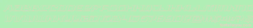 rangepaladinoutital Font – Pink Fonts on Green Background