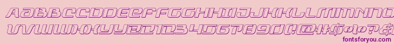 rangepaladinoutital Font – Purple Fonts on Pink Background