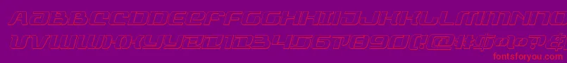 rangepaladinoutital Font – Red Fonts on Purple Background