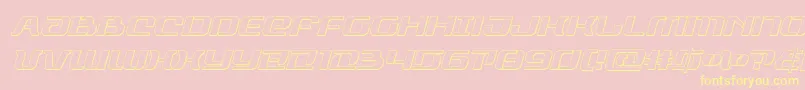 rangepaladinoutital Font – Yellow Fonts on Pink Background