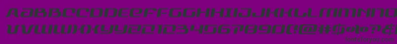 Шрифт rangepaladinsemital – чёрные шрифты на фиолетовом фоне
