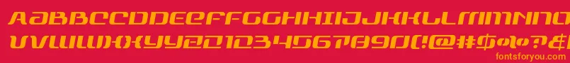 rangepaladinsemital Font – Orange Fonts on Red Background