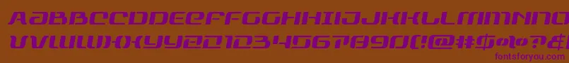 rangepaladinsemital Font – Purple Fonts on Brown Background