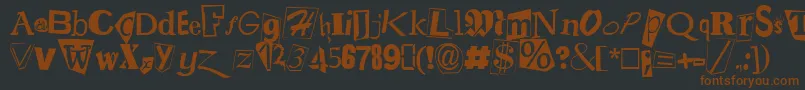 rans     Font – Brown Fonts on Black Background