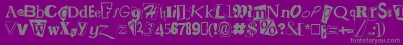 rans     Font – Gray Fonts on Purple Background