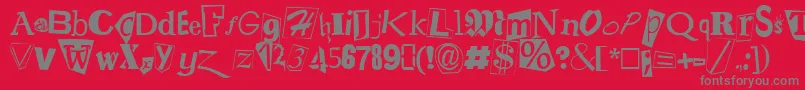 More about rans Font rans Font – Gray Fonts on Red Background
