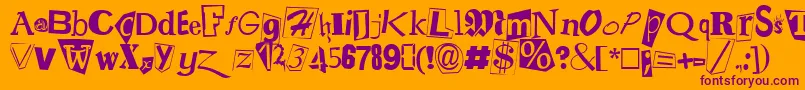 More about rans Font rans Font – Purple Fonts on Orange Background