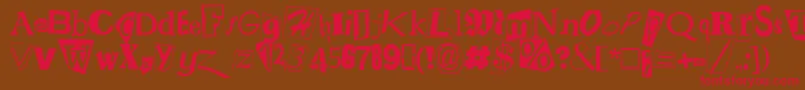 rans     Font – Red Fonts on Brown Background