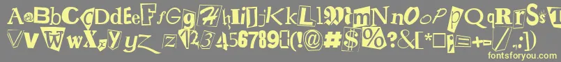 rans     Font – Yellow Fonts on Gray Background