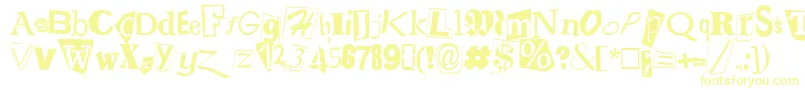 rans     Font – Yellow Fonts on White Background