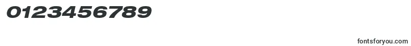 フォントHelveticaLt83HeavyExtendedOblique – 数字と数値のためのフォント
