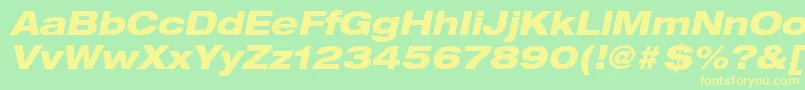 More about HelveticaLt83HeavyExtendedOblique Font HelveticaLt83HeavyExtendedOblique Font – Yellow Fonts on Green Background