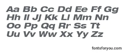 HelveticaLt83HeavyExtendedOblique Font