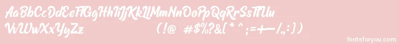 Raphtalia DEMO Font – White Fonts on Pink Background